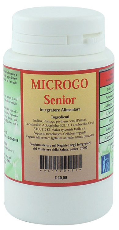 Microgo Senior Integratore Per Il Benessere Intestinale 30 Capsule — confronto prezzi