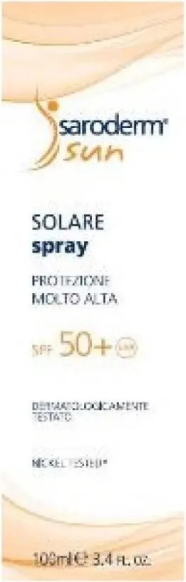 Saroderm Sun Spf 50+ Crema Solare Protezione Molto Alta 100ml
