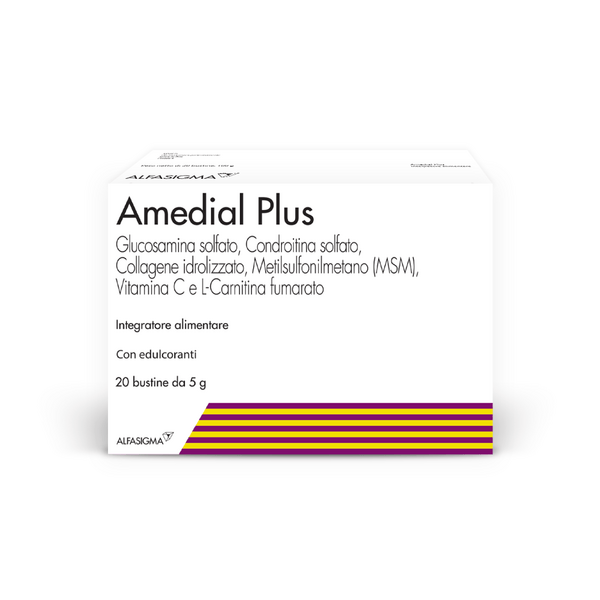 Amedial Plus Integratore per Ossa Cartilagine e Articolazioni 20 Bustine