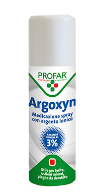 Profar Argoxyn Polvere Assorbente Per Essudati Agli Ioni Di Argento 2,5% Spray Cutaneo 125ml