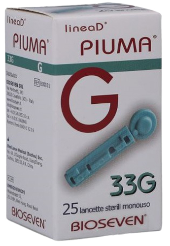 Lancette pungidito linea d piuma gauge 33 25 pezzi