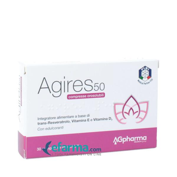 Ag-Res 50 Integratore Menopausa 30 Compresse Orosolubili