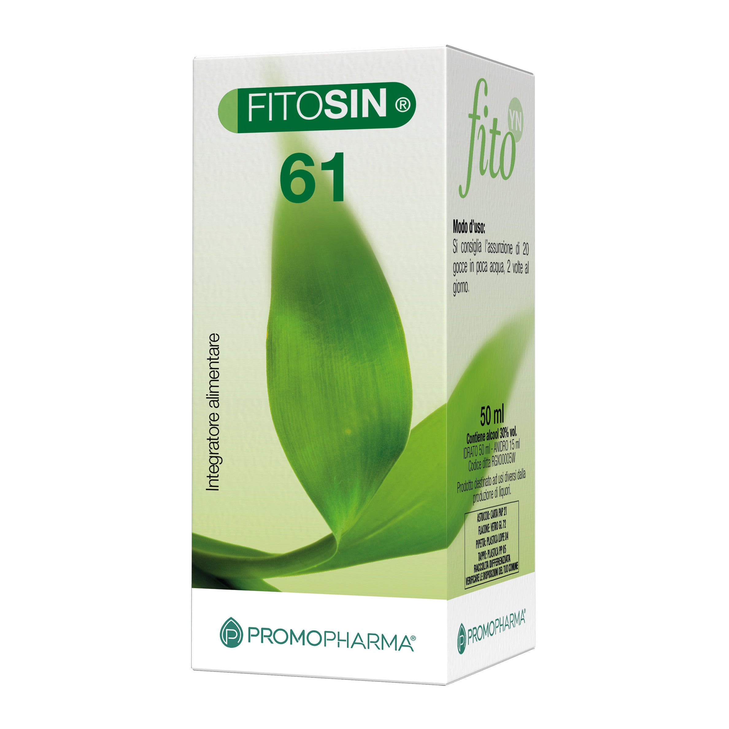 Fitosin 61 Gocce 50ml - Integratore Naturale per la Salute Gastrointestinale — confronto prezzi