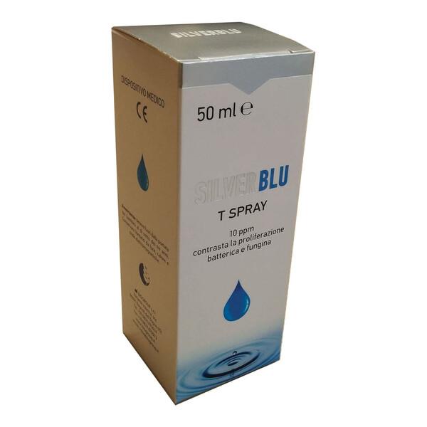 Silver Blu T Spray Topico Contro Proliferazione Fungina e Batterica 50 ml