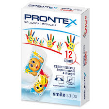 Prontex Smile Strips Cerotto Sterile per Bambini, 12 cerotti