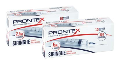 Sir. 2,5ml 10pezzi Prontex