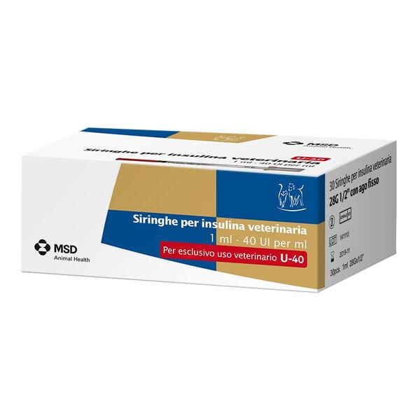 MSD Siringa Per Insulina Veterinaria Con Ago 40 ui/ml 30 Pezzi — confronto prezzi