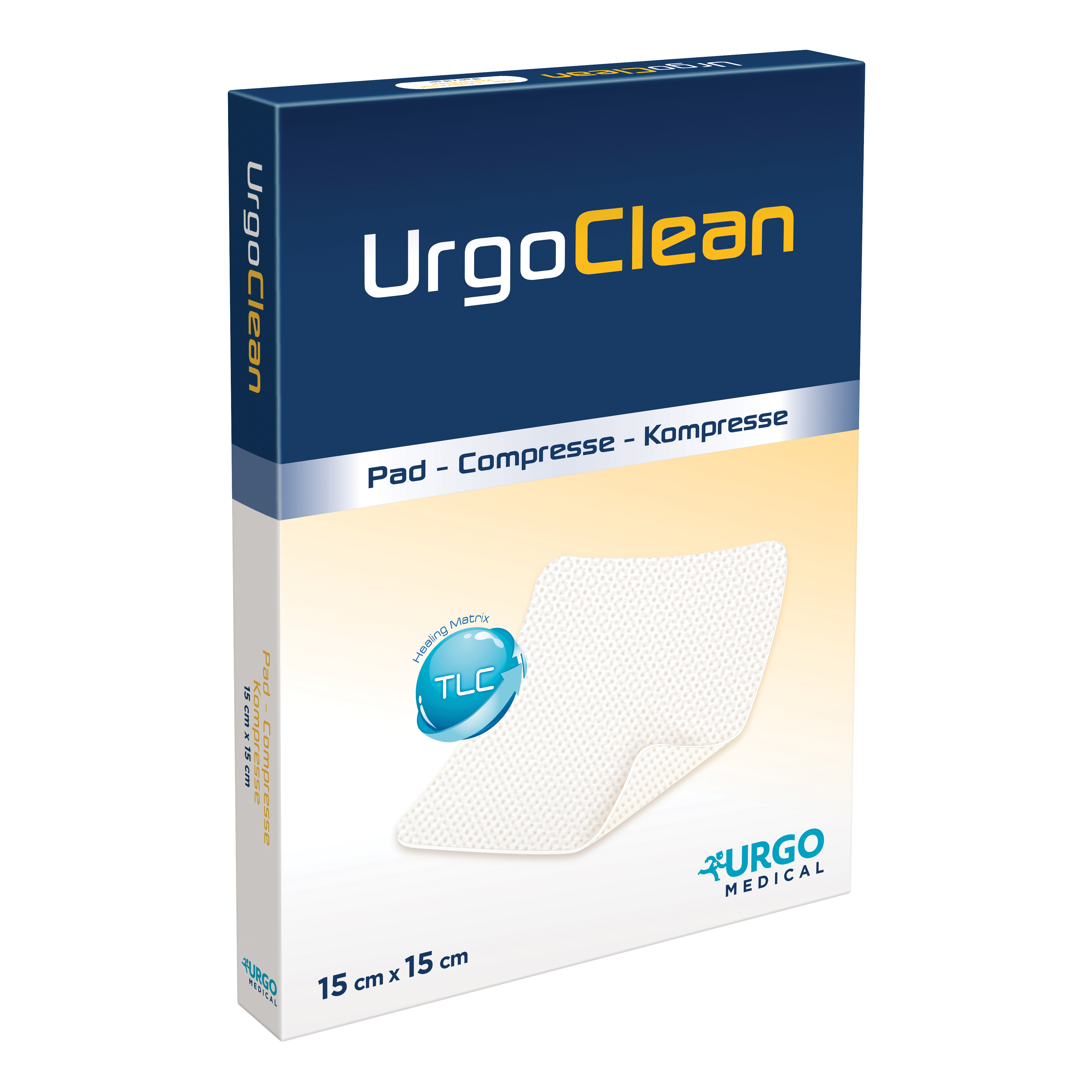 Medicazione tnt assorbente gelificante urgoclean 15x15cm 10 pezzi