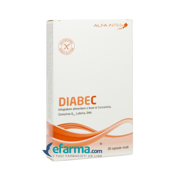 Diabec Integratore Antiossidante 20 Capsule Molli