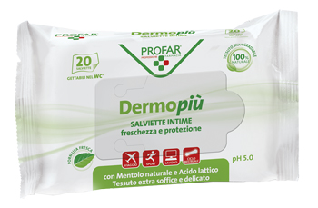 Dermo Piu' Salviette Intime 20 Pezzi Profar pz