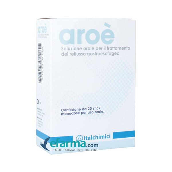 Aroè Soluzione Orale Integratore Reflusso Gastroesofageo 20 Stick