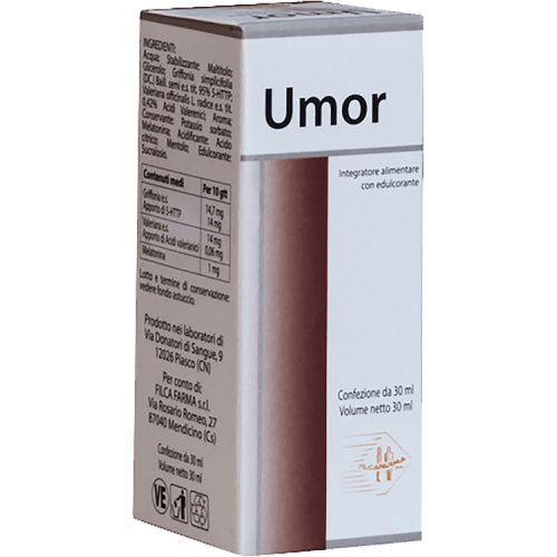 Umor Integratore Alimentare Gocce Melatonina Valeriana Sonno 30 ml