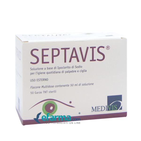 Septavis Soluzione Sterile Pulizia Oculare 50 ml + 50 Garze TNT Sterili