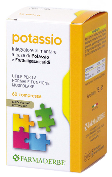 Farmaderbe Potassio Integratore Potassio Minerale 60 Compresse