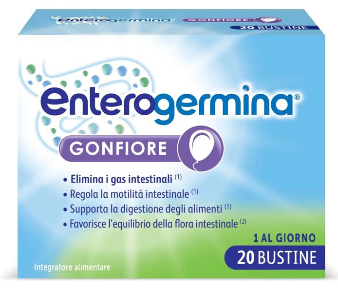 Enterogermina Gonfiore Probiotici 20 Bustine Adulti Contro Gonfiore Addominale