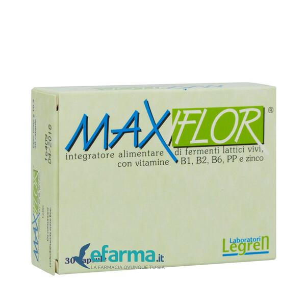 Maxiflor Integratore Ad Alto Dosaggio Di Fermenti Lattici Vivi 30 Capsule