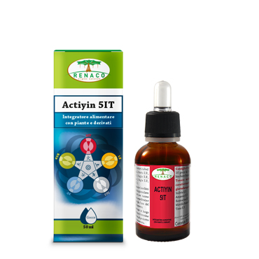 Renaco Actiyin 5IT Integratore Funzionalità Intestino Tenue in Gocce, 50ml