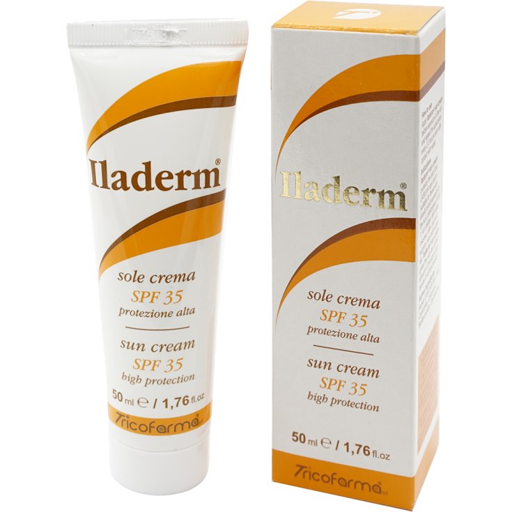 Tricofarma Iladerm Sole - Crema fotoprotettiva per il viso con SPF 35, 50 ml