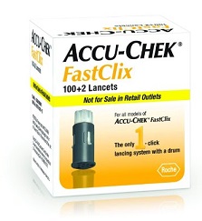 Lancette pungidito accu-chek fastclix 100 + 2 pezzi — confronto prezzi