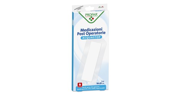 Profar Acquastop Medicazione Post Operatoria 10x25 cm 3 pz in tessuto non — confronto prezzi