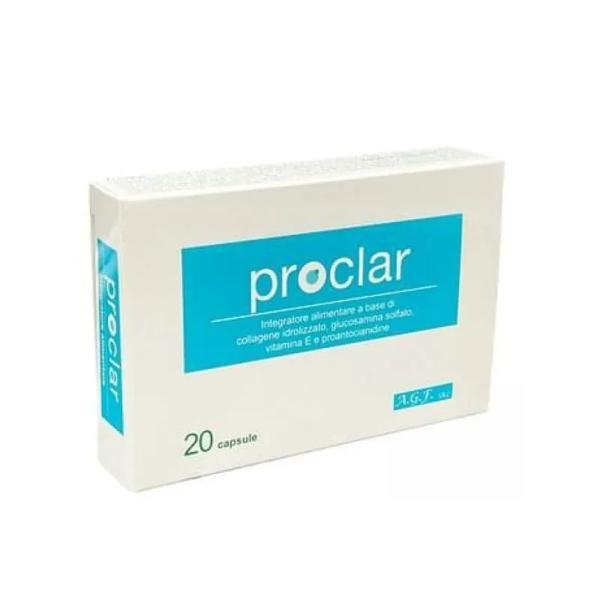 A.G.F. Proclar Integratore Alimentare per Tessuti Connettivi 20 Capsule