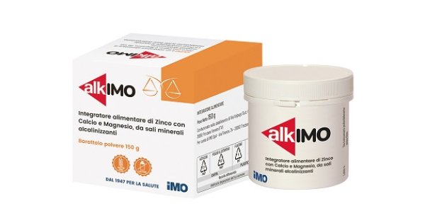 AlkIMO Polvere Integratore di Calcio Magnesio e Zinco 150 g