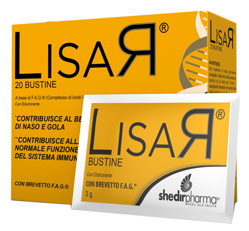 Lisar Integratore Per Il Benessere Di Naso E Gola E Per La Funzione Del Sistema Immunitario 20 Bustine
