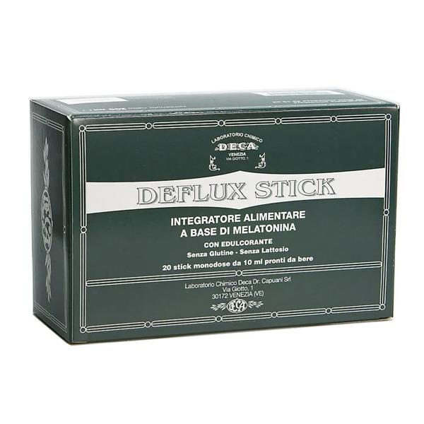 Deca Laboratorio Chimico Deflux Integratore Melatonina 20 Stick 10ml