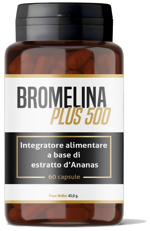 Bromelina Plus 500 Integratore Per Il Microcircolo E Il Drenaggio Dei Liquidi Corporei 60 Capsule