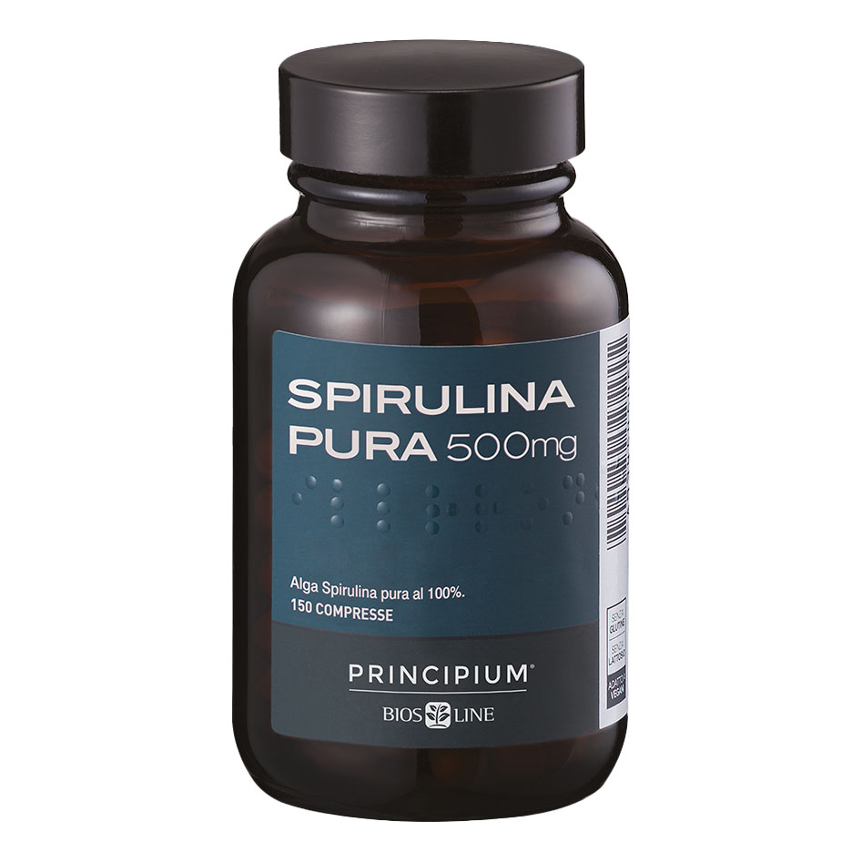 Principium spirulina pura 150 compresse da 0,5 g