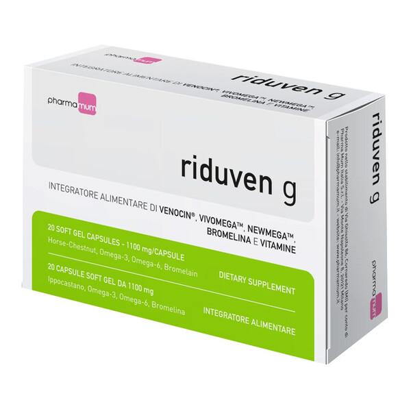 Riduven G Integratore per Microcircolo e Drenaggio Liquidi Corporei 20 Capsule Softgel — confronto prezzi