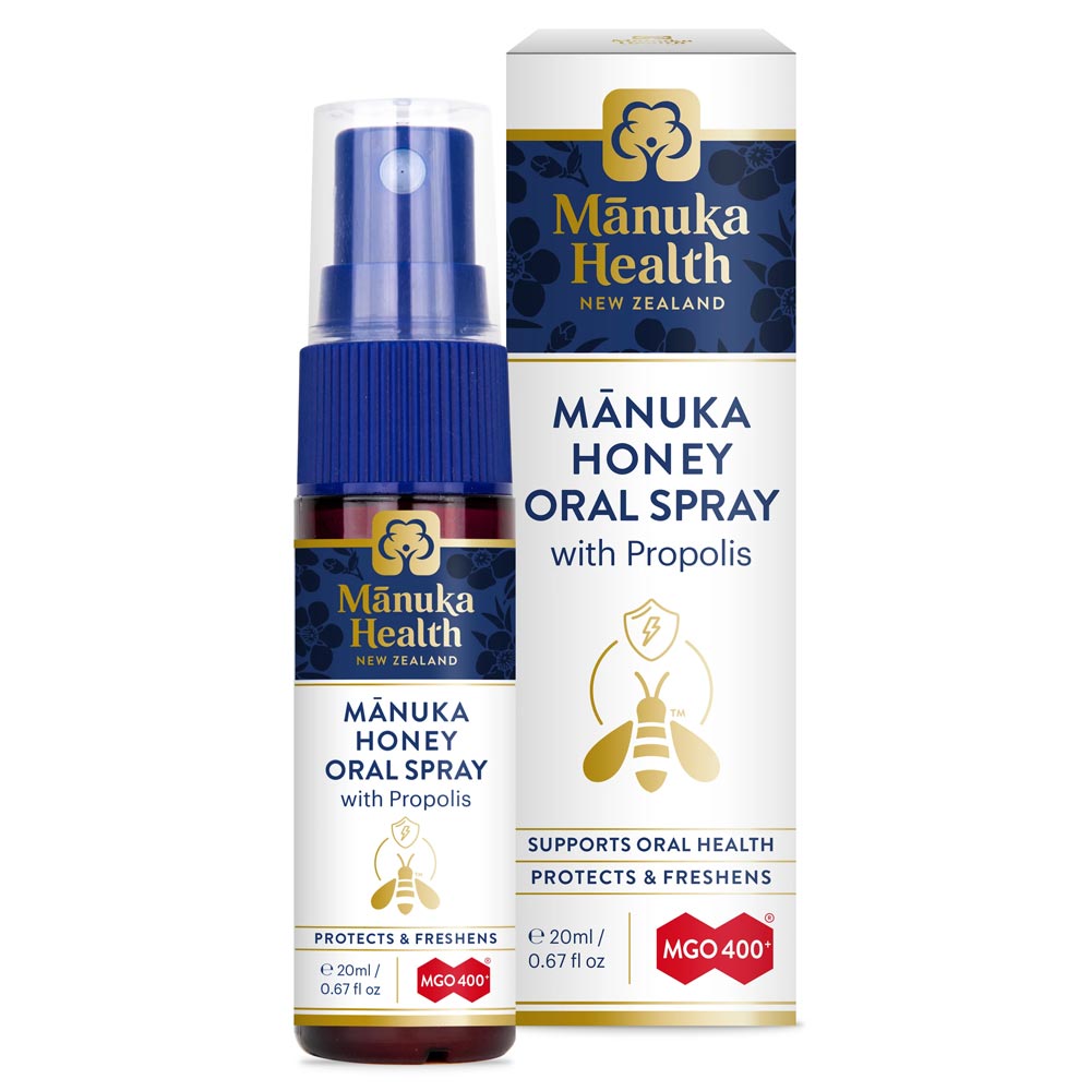 Manuka Health Spray Gola con Miele di Manuka MGO 400+ e Propoli, 20ml