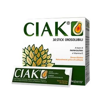Shedir Ciak Integratore Alimentare Stick Orosolubili Papaya Vitamina E 30 Pezzi