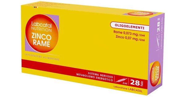 Labcatal Oligosol Zinco Rame 28 Fiale 2 Ml