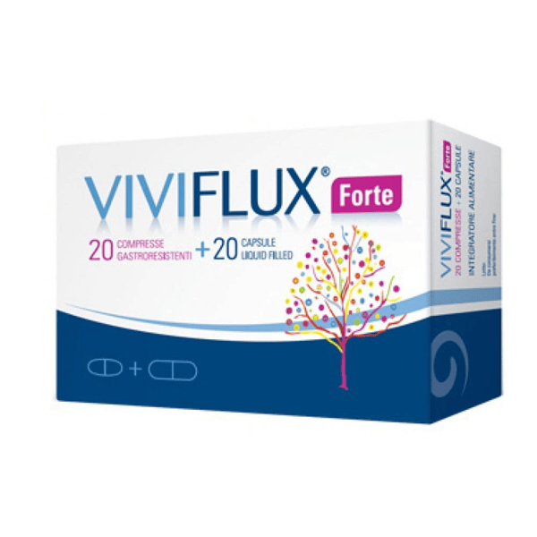 Viviflux Forte Integratore per Stress e Stanchezza BIPACCO 20+20 Compresse — confronto prezzi