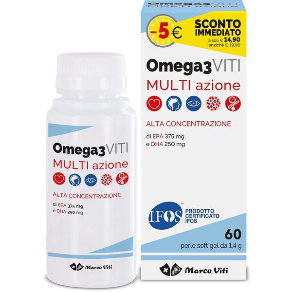 Omega3 Viti Integratore Multi Azione 60 Perle Soft Gel PROMO — confronto prezzi