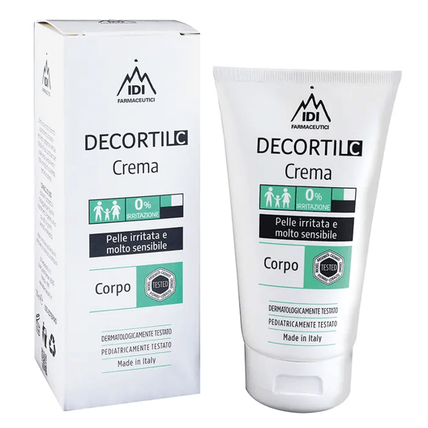IDI Decortil Crema Corpo Lenitiva ed Idratante per Pelle Sensibile e Disidratata 150 ml