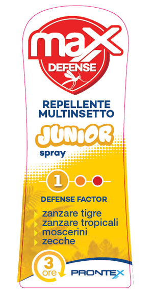 Prontex Max Defense - Repellente Multinsetto Junior Spray, 100ml