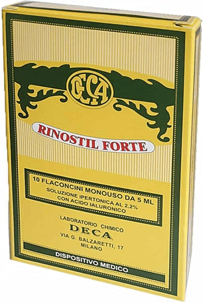 Rinostil Forte Soluzione Ipertonica per Congestione Nasale 10 Flaconcini Monouso