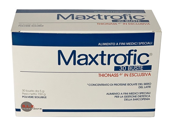 B L V Pharma Group Maxtrofic Alimento Medico Speciale per Sarcopenia 30 Bustine