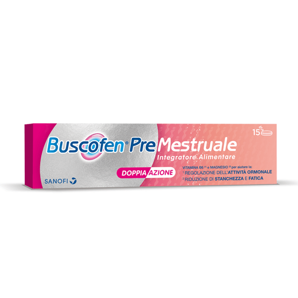 Buscofen Premestruale 15 Compresse Effervescenti per i Giorni Prima del Ciclo