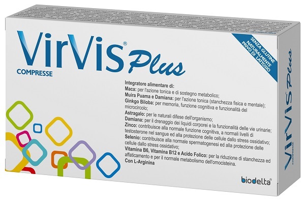VirVis Plus 30 Compresse Integratore per Stanchezza Fisica e Mentale