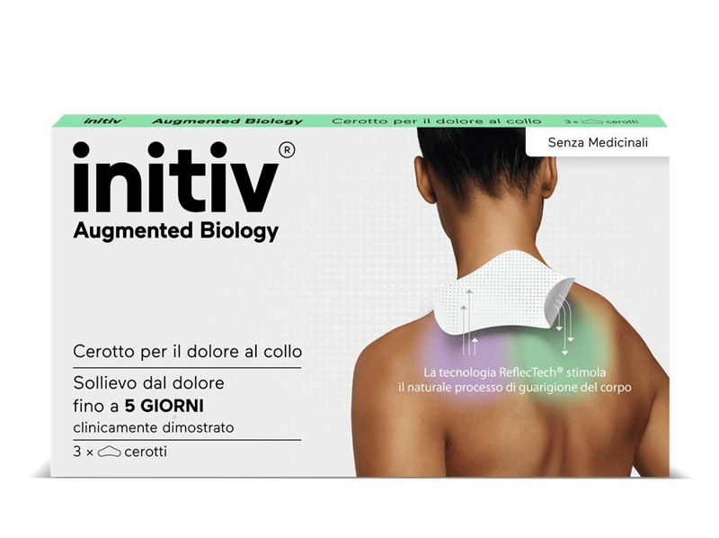 Initiv Cerotti Collo 3 Cerotti Dolori Muscolari Lievi e Moderati Senza Medicinali