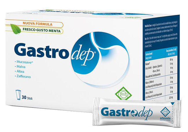 Gastrodep Integratore per Acidità Stomacale e Reflusso Gastroesofageo 30 Stick