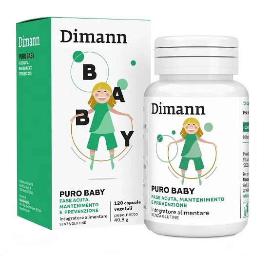 Dimann Puro Baby Integratore Per Le Vie Urinarie Nei Bambini 120 Capsule