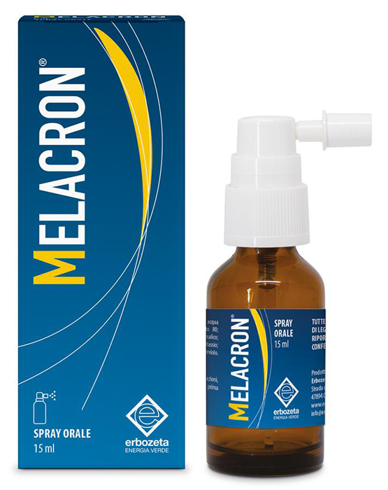 Melacron Spray Orale Integratore di Melatonina per l'Addormentamento 15 ml