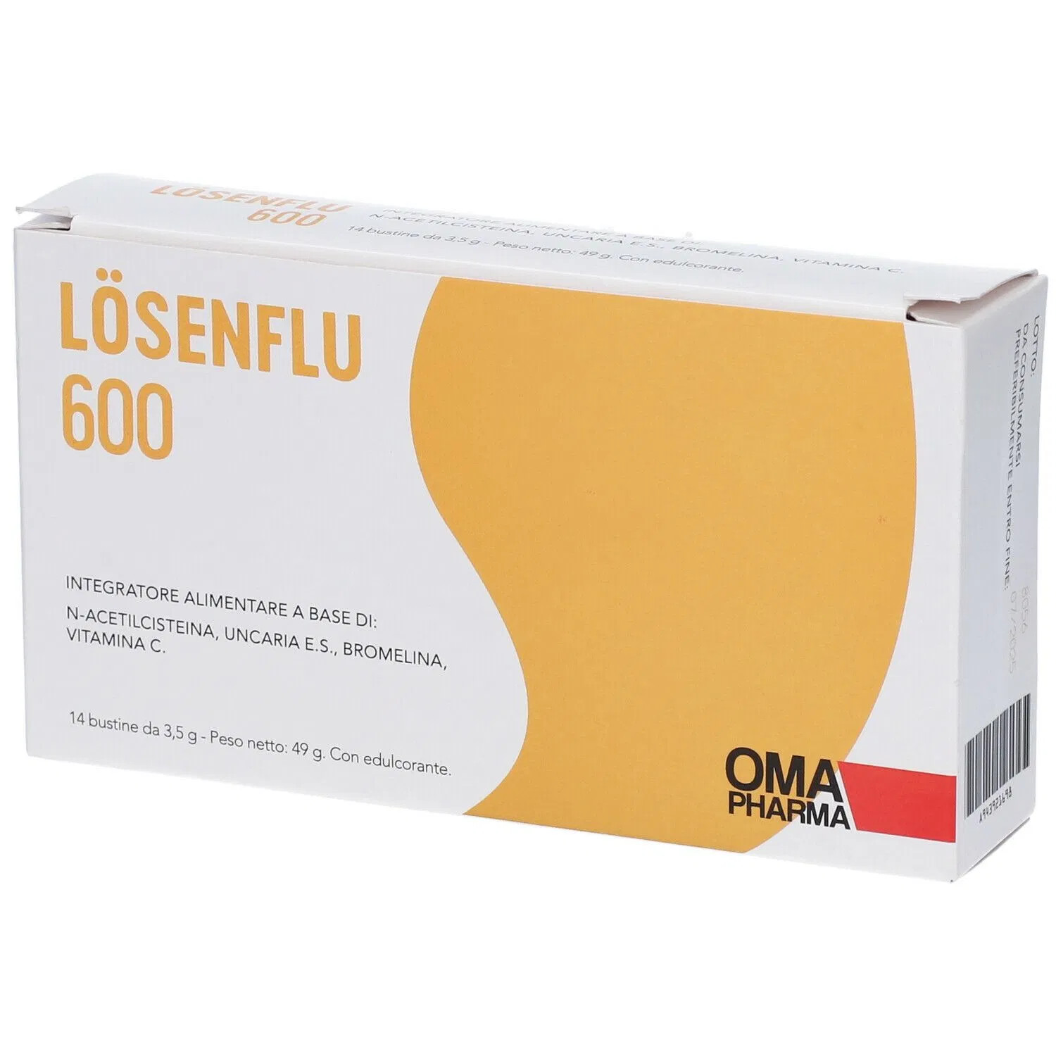 Losenflu 600mg Integratore Alimentare per Difese Immunitarie 14 Bustine - Omapharma