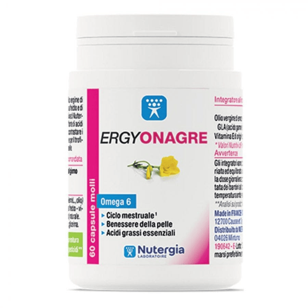 Ergy-Onagre Integratore per Ciclo Mestruale e Benessere della Pelle 60 Capsule