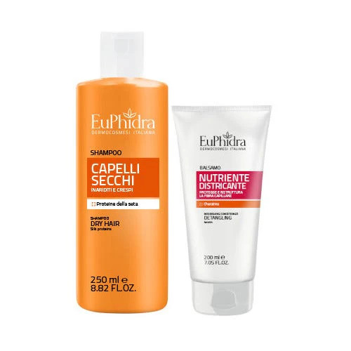 EuPhidra Shampoo Capelli Secchi 250 ml + Balsamo Nutriente Districante 200 ml — confronto prezzi