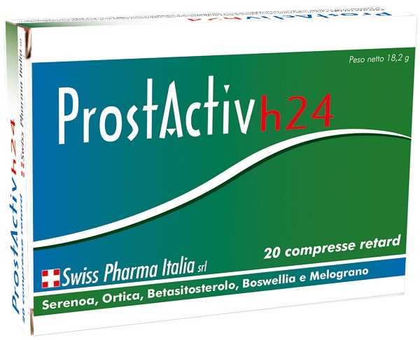 Prostactiv H24 Integratore Per Il Benessere Della Prostata 20 Compresse Retard